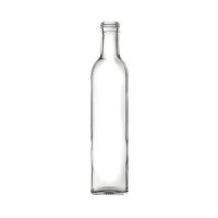 Marasca Square Glass Bottle with Black Lid 500ml