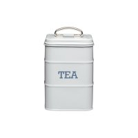 living nostalgia tea canister 11x17cm - french grey