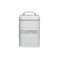 living nostalgia coffee canister 11x17cm - french grey