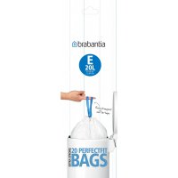 Brabantia 20L Dumpy Bin Liners 20 Bags - Size E