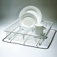 Delfinware Standard Flat Dish Drainer - White