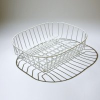 Delfinware Oval Sink Basket - White