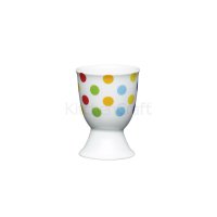 KitchenCraft Brights Porcelain Egg Cup - Spots