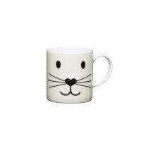 kitchencraft Porcelain Espresso Cup 80ml - Cat Face