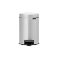 Brabantia Newicon 3 Litre Pedal Bin in Metallic Grey