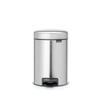 Brabantia Newicon 3lt Pedal Bin - Fingerprint Proof Matt Steel