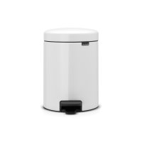 Brabantia Newicon 5 Litre Pedal Bin in White