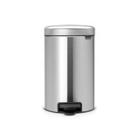 Brabantia Newicon 12 Litre Pedal Bin in Matt Steel