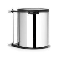 Brabantia 15 Litre Built-In Bin in Brilliant Steel