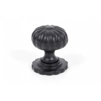 Black Flower Cabinet Knob - Small