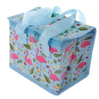 Woven Lunch Box Cool Bag Lauren Billingham Flamingo