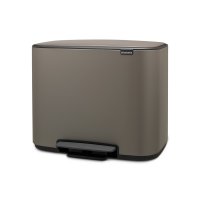 Brabantia Bo 36 Litre Pedal Bin in Platinum