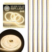 Global Gizmos Neon Flex LED Rope Light 5M - Warm White