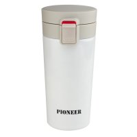 Pioneer Coffee Tumbler with Lock - White