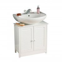 Premier Bathroom Cabinet Under Sink White Wood