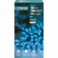 Premier Decorations Timelights Battery Operated Multi-Action 100 LED - Blue