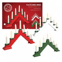 The Christmas Workshop Plastic Candle Bridge - Assorted Colours