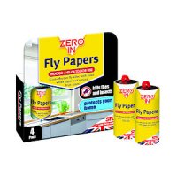 Zero In Fly Papers (Pack of 4)