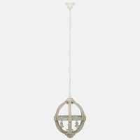 Pacific Lifestyle Javier Small Round Wooden Electrified Pendant