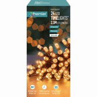 Premier Decorations Timelights Battery Operated Multi-Action 24 LED - Vintage Gold