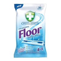 Green Shield Anti-Bacterial Floor Surface Wipes 24pk