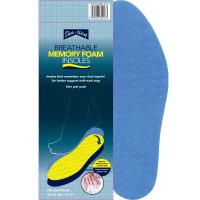 ShoeString Memory Foam Insoles Blue Cut to size