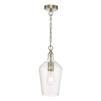 Nida Pendant Antique Brass Glass