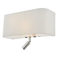 Ronda 3 Light Wall Light Ivory With LED Reading Light