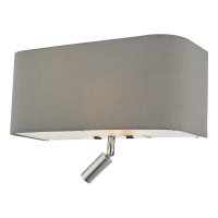 Ronda 3 Light Wall Light Grey With LED Reading Light