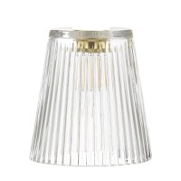 Accessory Clear Ribbed Glass Shade Only