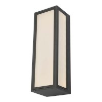 Arham 1 Light Wall Light Anthracite IP65 LED