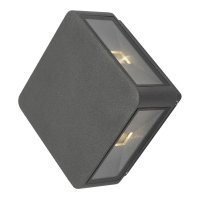 Weiss 4 Light Wall Light Square Anthracite IP65 LED