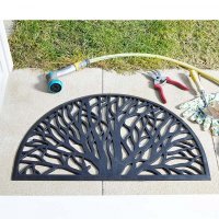 Outside In Rubber Cast Mat 45 x 75cm - Half Moon Wild Willow