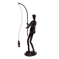Elur Iron Figurine Angler 22cm