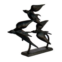 Elur Iron Ornament Swallows 22cm