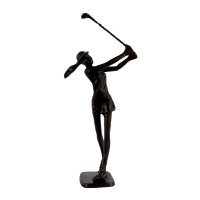Elur Iron Figurine Golfer Lady 29cm