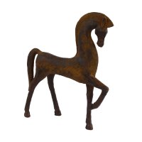 Elur Carved Wood Effect Contemporary Horse 31cm