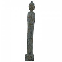 Solstice Sculptures Buddha Tall 100cm in Verdigris Effect