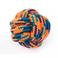 Zoon Throw & Fetch Dog Toys - Uber-Activ Rope Ball 6cm