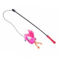 Zoon Nip-it Flamingo Cat Tickle Stick