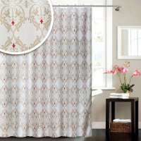 Blue Canyon Damask Shower Curtain