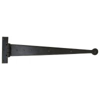 Black 22" Penny End T Hinge (pair)