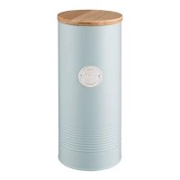 Typhoon Living Pasta Storage Canister w/Bamboo Lid 2.5lt Blue