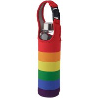Somewhere Rainbow Glass Water Bottle with Sleeve And Strap