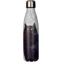 Kim Haskins Blk Cat S/S Hot/Cold Insulated Drinks Bottle 500ml