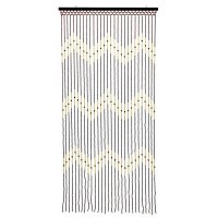 Tuscany Wooden Beaded Door Curtain (zig zag