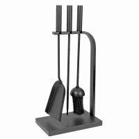 Manor Reproductions Trio Companion Set - Black