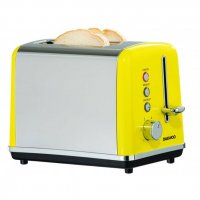 Soho Pryramid 2 Slice Toaster Yellow