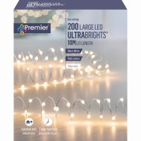 Premier Decorations UltraBrights Multi-Action w/Tmr 200LED -WmWh