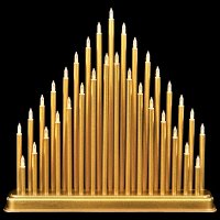 Premier Decorations Gold Candlebridge - 33 LED